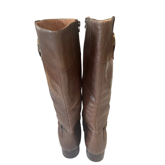 Ariat Women’s 11B Tall Brown Leather Riding Boots Buckle Equestrian 53021 - Picture 6 of 13
